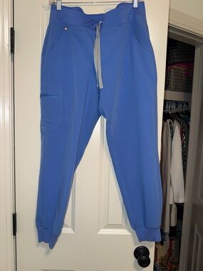 Figs Zamora Jogger Scrub Pants on Scrub blue